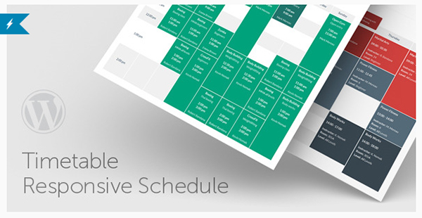 Timetable Responsive Schedule For WordPress